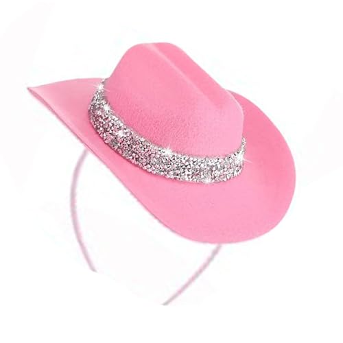 YPREWY Schimmerndes Miniatur-Hut-Set für Cosplay-Kostüme, Western-Cosplay, Cowgirl-Zubehör, Haarstyling YPREWY Schimmerndes Miniatur-Hut-Set für Cosplay-Kostüme, Western-Cosplay, Cowgirl-Zubehör, Haarstyling von YPREWY