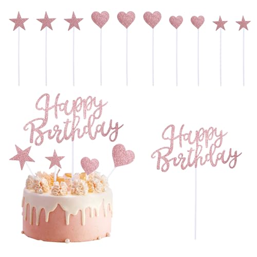 YQQYG Happy Birthday Tortendeko, Happy Birthday Cake Topper, Geburtstagskuchen Dekorationen Topper Happy Birthday Cupcake Toppers für Geburtstagsfeier Dekorationsideen YQQYG Happy Birthday Tortendeko, Happy Birthday Cake Topper, Geburtstagskuchen Dekorationen Topper Happy Birthday Cupcake Toppers für Geburtstagsfeier Dekorationsideen von YQQYG