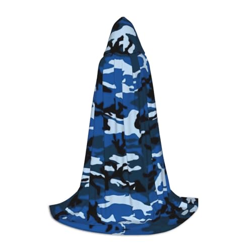 YQTGBCED Blauer Camouflage-Umhang mit Kapuze für Halloween, Renaissance-Stil, perfekt für Rollenspiele und Partys YQTGBCED Blauer Camouflage-Umhang mit Kapuze für Halloween, Renaissance-Stil, perfekt für Rollenspiele und Partys von YQTGBCED