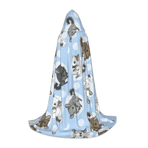YQTGBCED Blauer Chinchillas und Mond-Aufdruck, Kapuzenumhang für Halloween, Renaissance-Stil, perfekt für Rollenspiele und Partys YQTGBCED Blauer Chinchillas und Mond-Aufdruck, Kapuzenumhang für Halloween, Renaissance-Stil, perfekt für Rollenspiele und Partys von YQTGBCED
