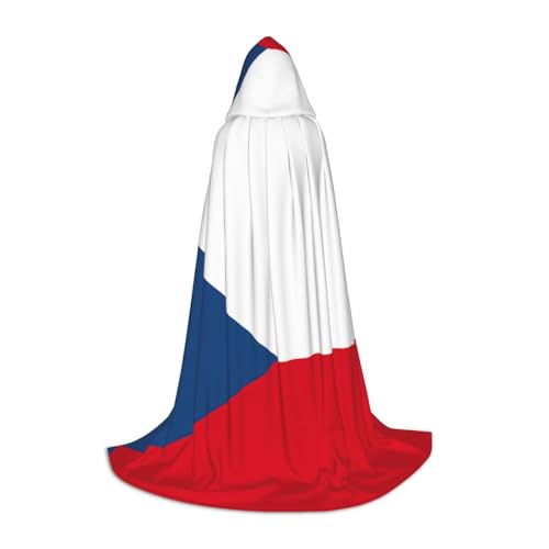YQTGBCED Kapuzenumhang mit Flagge der Tschechischen Republik, für Halloween, Renaissance-Stil, perfekt für Rollenspiele und Partys YQTGBCED Kapuzenumhang mit Flagge der Tschechischen Republik, für Halloween, Renaissance-Stil, perfekt für Rollenspiele und Partys von YQTGBCED