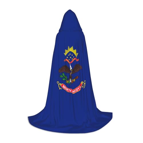 YQTGBCED Kapuzenumhang mit Nord-Dakota-Flagge, für Halloween, Renaissance-Stil, perfekt für Rollenspiele und Partys YQTGBCED Kapuzenumhang mit Nord-Dakota-Flagge, für Halloween, Renaissance-Stil, perfekt für Rollenspiele und Partys von YQTGBCED