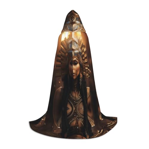 YQTGBCED Umhang mit Kapuze für Halloween, Renaissance-Stil, perfekt für Rollenspiele und Partys von YQTGBCED