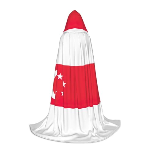 YQTGBCED Umhang mit Kapuze mit Singapur-Flagge, für Halloween, Renaissance-Stil, perfekt für Rollenspiele und Partys YQTGBCED Umhang mit Kapuze mit Singapur-Flagge, für Halloween, Renaissance-Stil, perfekt für Rollenspiele und Partys von YQTGBCED