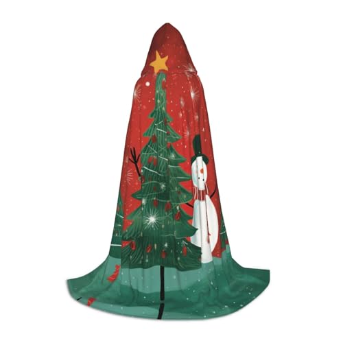 YQTGBCED Weihnachtsumhang mit Kapuze für Halloween, Renaissance-Stil, perfekt für Rollenspiele und Partys von YQTGBCED