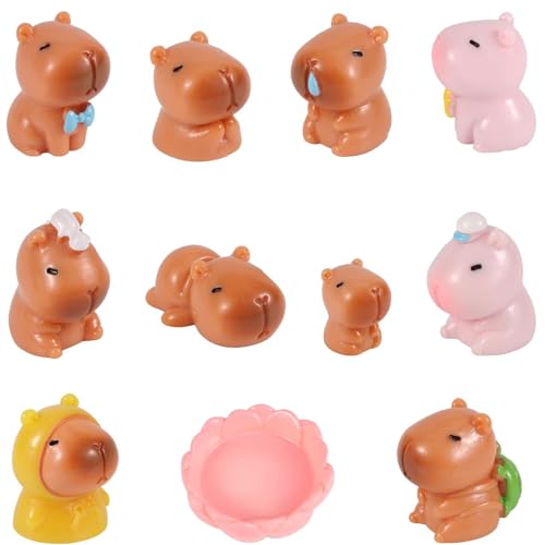 YQYCE 11 Stück Capybara Figur Set, Niedliche Capybara Miniaturen, Ideal Für Miniaturlandschaften Und Tortendekoration, Perfekte Geschenkidee Für Tierliebhaber Und Sammler YQYCE 11 Stück Capybara Figur Set, Niedliche Capybara Miniaturen, Ideal Für Miniaturlandschaften Und Tortendekoration, Perfekte Geschenkidee Für Tierliebhaber Und Sammler von YQYCE