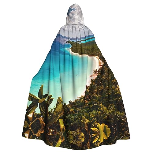 Island of Cuba Uni Kapuzenmantel mit Kapuze, Hexen-Vampir-Zauberer-Robe für Halloween, Cosplay-Kostüme von YQxwJL