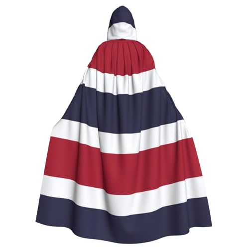 Kapuzenmantel mit Thailand-Flagge, Uni, Hexen-Vampir, Zauberer-Robe für Halloween, Cosplay-Kostüme von YQxwJL