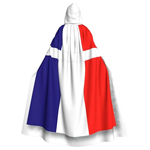Kapuzenmantel mit französischer Flagge, Uni, Hexe, Vampir, Zauberer, Robe für Halloween, Cosplay-Kostüme Kapuzenmantel mit französischer Flagge, Uni, Hexe, Vampir, Zauberer, Robe für Halloween, Cosplay-Kostüme von YQxwJL