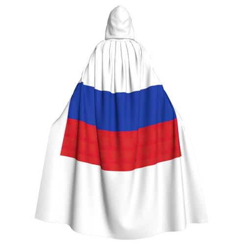 Kapuzenmantel mit russischer Flagge, Uni, Hexe, Vampir, Zauberer, Robe für Halloween, Cosplay-Kostüme von YQxwJL