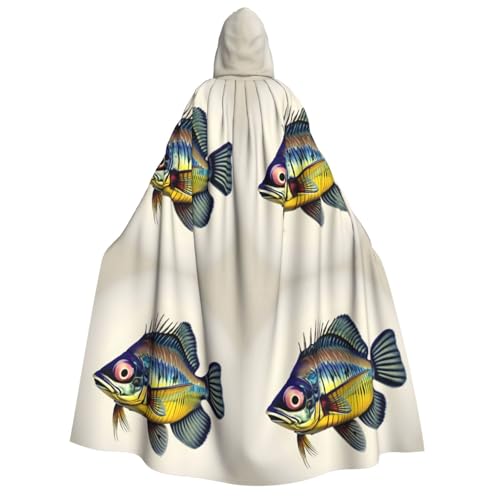 Kapuzenumhang mit gelbem Fischmotiv, Uni, Hexenumhang, Horror-Umhang, für Halloween, Cosplay-Kostüme Kapuzenumhang mit gelbem Fischmotiv, Uni, Hexenumhang, Horror-Umhang, für Halloween, Cosplay-Kostüme von YQxwJL