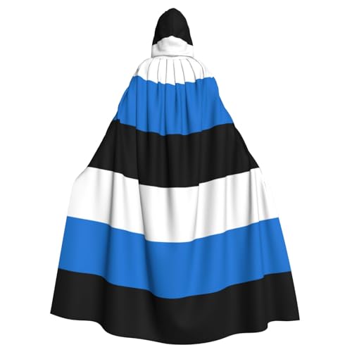 Uni Kapuzenmantel mit Estland-Motiv, Hexen-Vampir-Zauberer-Robe, für Halloween, Cosplay-Kostüme von YQxwJL