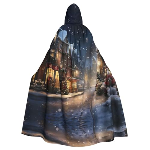 Uni Kapuzenumhang mit Weihnachtsmotiv, Hexen-Vampir-Zauberer-Robe für Halloween, Cosplay-Kostüme von YQxwJL
