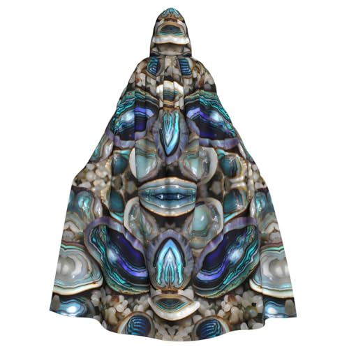 YQxwJL Abalone-Perlmutt-Druck, Wikinger-Kapuzenumhang, mittelalterlicher schwarzer Umhang mit Kapuze, Halloween, Renaissance-Umhang YQxwJL Abalone-Perlmutt-Druck, Wikinger-Kapuzenumhang, mittelalterlicher schwarzer Umhang mit Kapuze, Halloween, Renaissance-Umhang von YQxwJL
