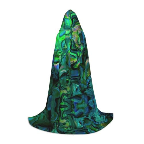 YQxwJL Abalone-Umhang mit Kapuze, Hexen-Zauberer-Umhang, für Halloween, Cosplay, Party-Kostüm, Uni von YQxwJL
