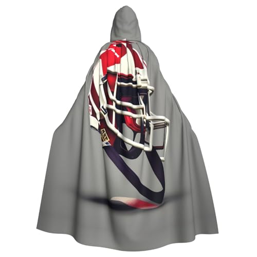 YQxwJL American Football Print Wikinger Kapuzenumhang Mittelalter schwarzer Umhang mit Kapuze Halloween Renaissance Umhang Kostüm YQxwJL American Football Print Wikinger Kapuzenumhang Mittelalter schwarzer Umhang mit Kapuze Halloween Renaissance Umhang Kostüm von YQxwJL