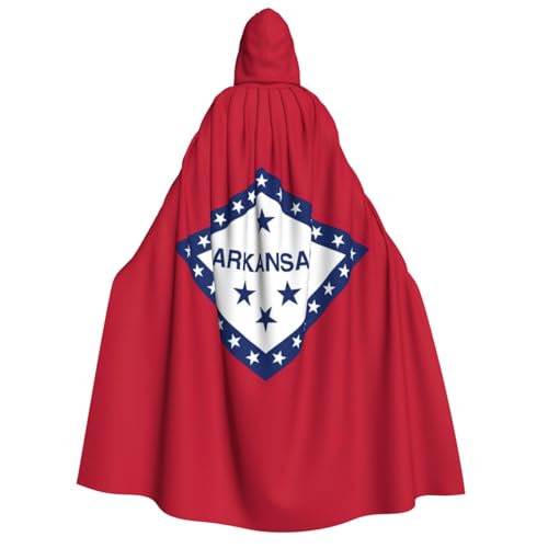 YQxwJL Arkansas Kapuzenumhang mit Staatsflagge, volle Länge, Halloween-Umhang, Party-Umhang, Cosplay, Partykostüme für Damen und Herren YQxwJL Arkansas Kapuzenumhang mit Staatsflagge, volle Länge, Halloween-Umhang, Party-Umhang, Cosplay, Partykostüme für Damen und Herren von YQxwJL