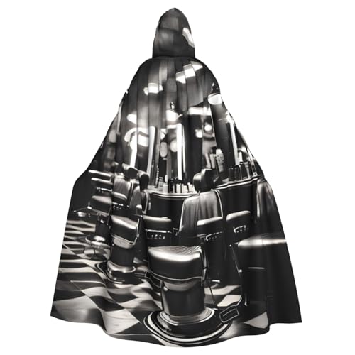 YQxwJL Barber Shop Monochromer Stil Druck Karneval Umhang Robe Umhang Zauberer Kapuzenumhang für Erwachsene Halloween Cosplay Kostüme YQxwJL Barber Shop Monochromer Stil Druck Karneval Umhang Robe Umhang Zauberer Kapuzenumhang für Erwachsene Halloween Cosplay Kostüme von YQxwJL