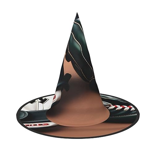 YQxwJL Baseball- und Handschuh-Druck, Halloween-Hexenkappe, Zaubererhut, Hexenhüte, Dekoration, hängende schwimmende Veranda-Hof-Dekoration YQxwJL Baseball- und Handschuh-Druck, Halloween-Hexenkappe, Zaubererhut, Hexenhüte, Dekoration, hängende schwimmende Veranda-Hof-Dekoration von YQxwJL