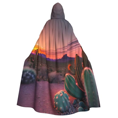 YQxwJL Cactus Desert Sunset Print Viking Hooded Cape Medieval Black Cape with Hood Halloween Renaissance Cloak Costume YQxwJL Cactus Desert Sunset Print Viking Hooded Cape Medieval Black Cape with Hood Halloween Renaissance Cloak Costume von YQxwJL