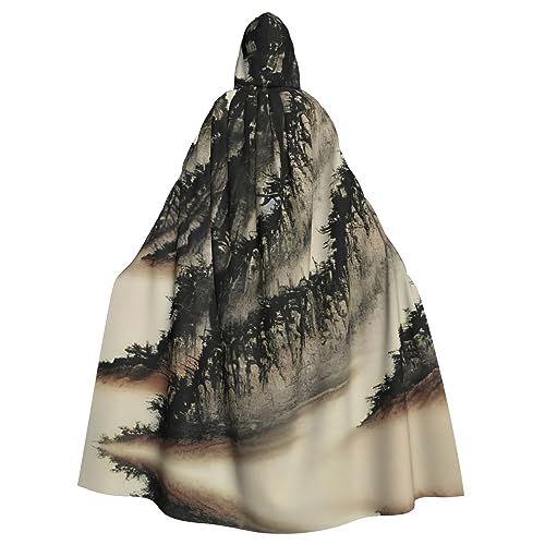 YQxwJL Chinesischer Malerei-Druck, Uni, Kapuzenmantel, Hexe, Vampir, Zauberer, Robe für Halloween, Cosplay-Kostüme YQxwJL Chinesischer Malerei-Druck, Uni, Kapuzenmantel, Hexe, Vampir, Zauberer, Robe für Halloween, Cosplay-Kostüme von YQxwJL