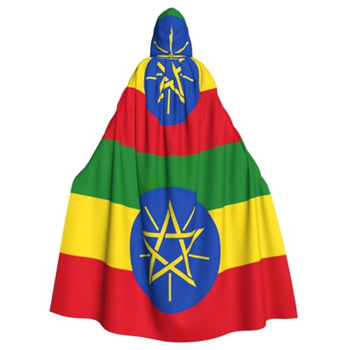YQxwJL Flagge von Äthiopien Druck Karneval Umhang Robe Umhang Zauberer Kapuzenumhang für Erwachsene Halloween Cosplay Kostüme YQxwJL Flagge von Äthiopien Druck Karneval Umhang Robe Umhang Zauberer Kapuzenumhang für Erwachsene Halloween Cosplay Kostüme von YQxwJL