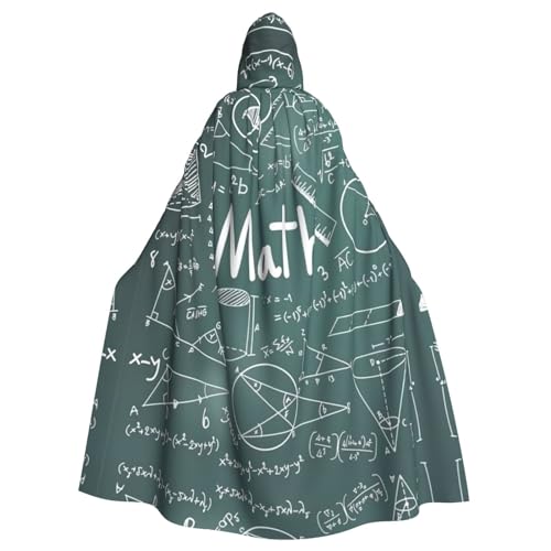 YQxwJL Formulas Shapes Theory Mathematikunterricht Wortdruck langer Umhang für Männer und Frauen, Umhang mit Kapuze für Halloween, Mittelalter, Renaissance, Hexenkostüm YQxwJL Formulas Shapes Theory Mathematikunterricht Wortdruck langer Umhang für Männer und Frauen, Umhang mit Kapuze für Halloween, Mittelalter, Renaissance, Hexenkostüm von YQxwJL
