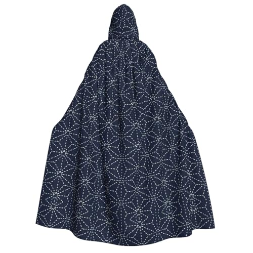 YQxwJL Gepunktete Linien, geometrische Formen auf blauem Hintergrund, langer Umhang, Uni, Umhang mit Kapuze, Halloween-Kostüm, Umhang für Erwachsene, Vampir-Hexenumhang YQxwJL Gepunktete Linien, geometrische Formen auf blauem Hintergrund, langer Umhang, Uni, Umhang mit Kapuze, Halloween-Kostüm, Umhang für Erwachsene, Vampir-Hexenumhang von YQxwJL