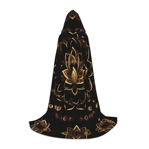 YQxwJL Gold Lotus Blumen Druck Kapuze Mantel lange Kapuze Mantel Halloween Mantel Kostüme Kapuze Umhang Maskerade Outfit YQxwJL Gold Lotus Blumen Druck Kapuze Mantel lange Kapuze Mantel Halloween Mantel Kostüme Kapuze Umhang Maskerade Outfit von YQxwJL