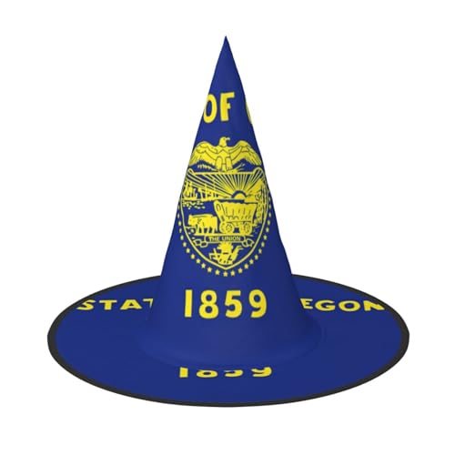 YQxwJL Halloween Hexenhut Oregon Flagge Druck Zaubererhut Hexenhut Dekorationen für Hexenhut Dekoration Hängende Veranda schwimmende Veranda Dekoration YQxwJL Halloween Hexenhut Oregon Flagge Druck Zaubererhut Hexenhut Dekorationen für Hexenhut Dekoration Hängende Veranda schwimmende Veranda Dekoration von YQxwJL
