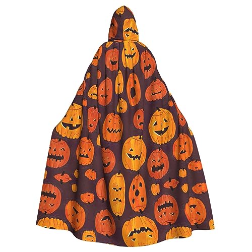YQxwJL Halloween Kürbis 1 Druck Langer Umhang für Männer Frauen Umhang mit Kapuze für Halloween Mittelalter Renaissance Hexenkostüm YQxwJL Halloween Kürbis 1 Druck Langer Umhang für Männer Frauen Umhang mit Kapuze für Halloween Mittelalter Renaissance Hexenkostüm von YQxwJL