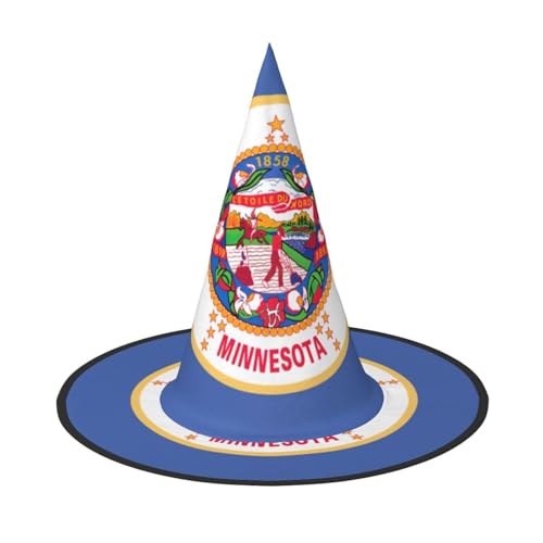 YQxwJL Hexenhut mit Minnesota-Staatsflagge, zum Aufhängen, schwimmende Hexenhüte, für Halloween, Weihnachten, Party-Dekoration YQxwJL Hexenhut mit Minnesota-Staatsflagge, zum Aufhängen, schwimmende Hexenhüte, für Halloween, Weihnachten, Party-Dekoration von YQxwJL