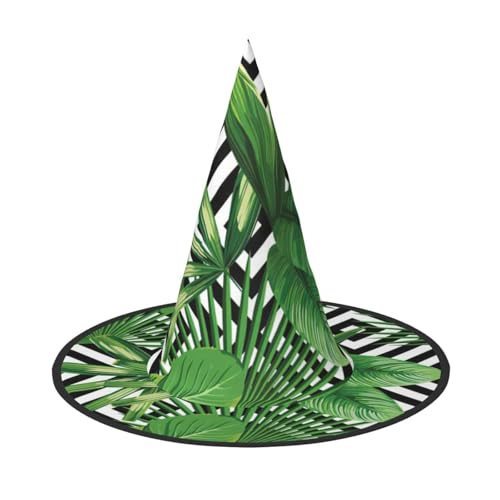 YQxwJL Hexenhut mit tropischen Blättern, zum Aufhängen, schwimmende Hexenhüte, für Halloween, Weihnachten, Party-Dekoration YQxwJL Hexenhut mit tropischen Blättern, zum Aufhängen, schwimmende Hexenhüte, für Halloween, Weihnachten, Party-Dekoration von YQxwJL