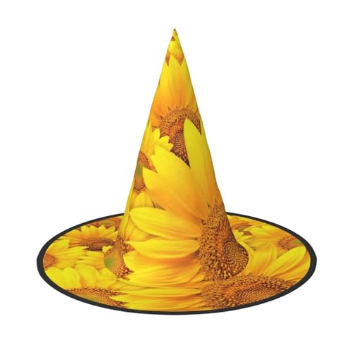 YQxwJL Hexenhut mit vielen Sonnenblumen, zum Aufhängen, schwimmende Hexenhüte, für Halloween, Weihnachten, Party-Dekoration YQxwJL Hexenhut mit vielen Sonnenblumen, zum Aufhängen, schwimmende Hexenhüte, für Halloween, Weihnachten, Party-Dekoration von YQxwJL