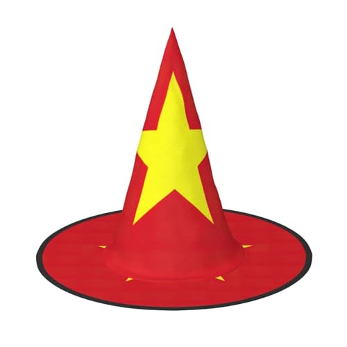 YQxwJL Hexenhut mit vietnamesischer Flagge, zum Aufhängen, schwimmende Hexenhüte, für Halloween, Weihnachten, Party-Dekoration YQxwJL Hexenhut mit vietnamesischer Flagge, zum Aufhängen, schwimmende Hexenhüte, für Halloween, Weihnachten, Party-Dekoration von YQxwJL