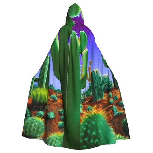 YQxwJL Kaktus Wüstendruck Karneval Umhang Robe Umhang Zauberer Kapuzenumhang für Erwachsene Halloween Cosplay Kostüme YQxwJL Kaktus Wüstendruck Karneval Umhang Robe Umhang Zauberer Kapuzenumhang für Erwachsene Halloween Cosplay Kostüme von YQxwJL