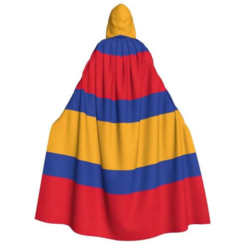 YQxwJL Kapuzenumhang mit Armenien-Flagge, Uni, für Erwachsene, Hexenumhang, Horror-Umhang, für Halloween, Cosplay-Kostüme von YQxwJL