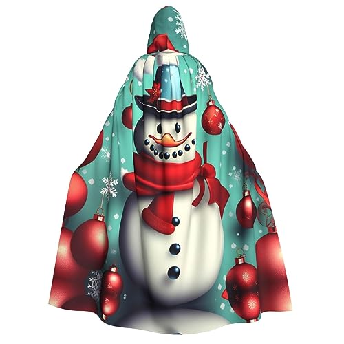 YQxwJL Kapuzenumhang mit Aufschrift "Merry Christmas Day", volle Länge, Halloween-Umhang, Party-Umhang, Cosplay, Party-Kostüme für Damen und Herren von YQxwJL