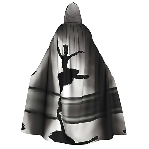 YQxwJL Kapuzenumhang mit Ballerina-Tanzaufdruck, Hexenumhang, Herren, Horror-Umhang, für Halloween, Cosplay-Kostüme YQxwJL Kapuzenumhang mit Ballerina-Tanzaufdruck, Hexenumhang, Herren, Horror-Umhang, für Halloween, Cosplay-Kostüme von YQxwJL