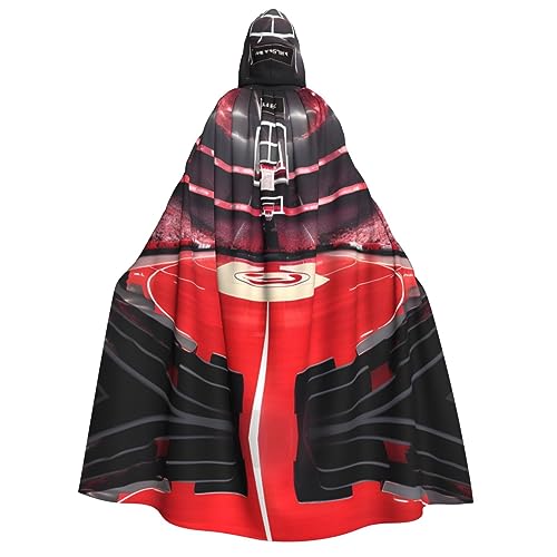 YQxwJL Kapuzenumhang mit Basketball-Arenas, Uni, für Erwachsene, Hexenumhang, Horror-Umhang, für Halloween, Cosplay-Kostüme von YQxwJL