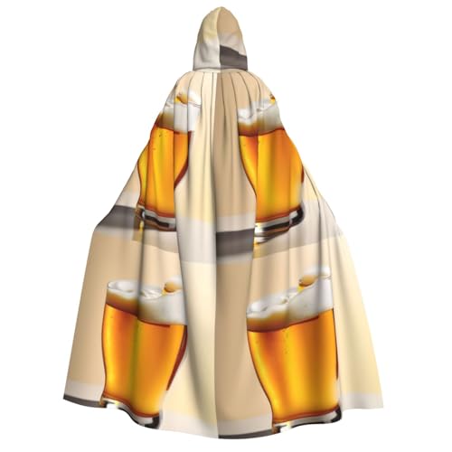 YQxwJL Kapuzenumhang mit Bierschaum-Druck, Hexenumhang, Herren, Horror-Umhang, für Halloween, Cosplay-Kostüme YQxwJL Kapuzenumhang mit Bierschaum-Druck, Hexenumhang, Herren, Horror-Umhang, für Halloween, Cosplay-Kostüme von YQxwJL