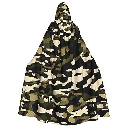 YQxwJL Kapuzenumhang mit Camouflage-Muster, volle Länge, Halloween-Umhang, Party-Umhang, Cosplay, Party-Kostüme für Damen und Herren YQxwJL Kapuzenumhang mit Camouflage-Muster, volle Länge, Halloween-Umhang, Party-Umhang, Cosplay, Party-Kostüme für Damen und Herren von YQxwJL