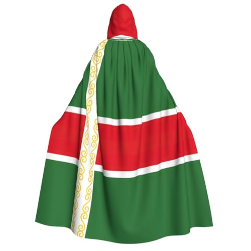 YQxwJL Kapuzenumhang mit Flagge der Tschetschenischen Republik, Uni, Erwachsene, Hexenumhang, Horror-Umhang, für Halloween, Cosplay-Kostüme YQxwJL Kapuzenumhang mit Flagge der Tschetschenischen Republik, Uni, Erwachsene, Hexenumhang, Horror-Umhang, für Halloween, Cosplay-Kostüme von YQxwJL