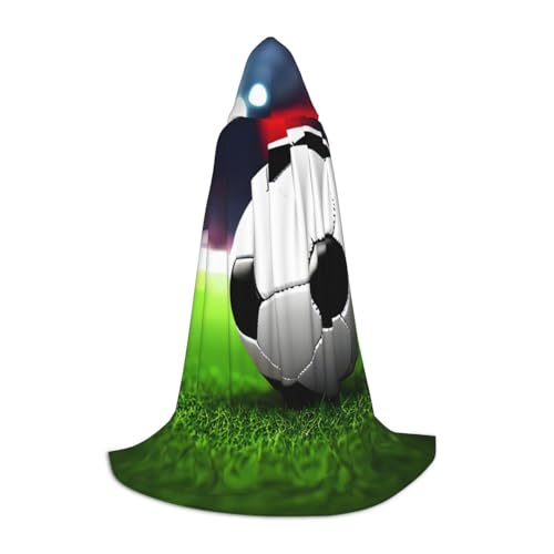 YQxwJL Kapuzenumhang mit Fußball-Aufdruck, langer Kapuzenumhang, Halloween-Umhang, Kostüme, Kapuzenumhang, Maskerade YQxwJL Kapuzenumhang mit Fußball-Aufdruck, langer Kapuzenumhang, Halloween-Umhang, Kostüme, Kapuzenumhang, Maskerade von YQxwJL