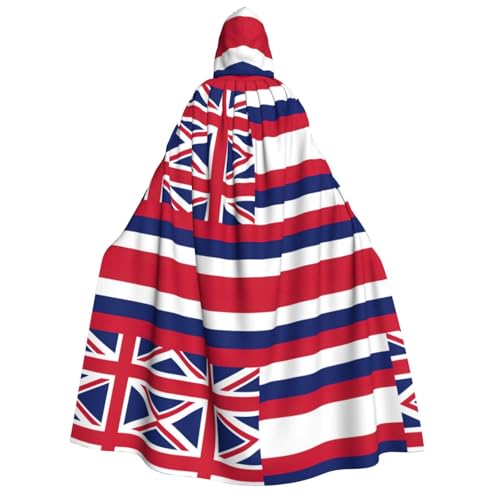 YQxwJL Kapuzenumhang mit Hawaii-Flagge, Uni, Hexenumhang, Horror-Umhang, für Halloween, Cosplay-Kostüme YQxwJL Kapuzenumhang mit Hawaii-Flagge, Uni, Hexenumhang, Horror-Umhang, für Halloween, Cosplay-Kostüme von YQxwJL