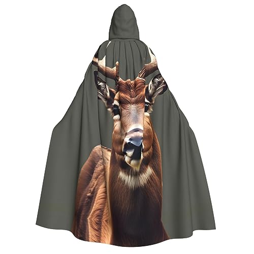 YQxwJL Kapuzenumhang mit Hirsch-Motiv, volle Länge, Halloween-Umhang, Party-Umhang, Cosplay, Party-Kostüme für Damen und Herren YQxwJL Kapuzenumhang mit Hirsch-Motiv, volle Länge, Halloween-Umhang, Party-Umhang, Cosplay, Party-Kostüme für Damen und Herren von YQxwJL