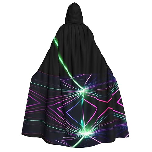 YQxwJL Kapuzenumhang mit Laserlichtern, Hexenumhang, für Herren, Horror-Umhang, für Halloween, Cosplay-Kostüme YQxwJL Kapuzenumhang mit Laserlichtern, Hexenumhang, für Herren, Horror-Umhang, für Halloween, Cosplay-Kostüme von YQxwJL