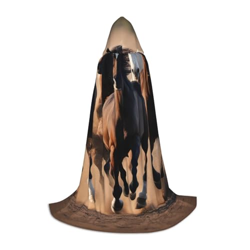 YQxwJL Kapuzenumhang mit Laufpferden, langer Kapuzenumhang, Halloween-Umhang, Kostüme, Kapuzenumhang, Maskerade YQxwJL Kapuzenumhang mit Laufpferden, langer Kapuzenumhang, Halloween-Umhang, Kostüme, Kapuzenumhang, Maskerade von YQxwJL