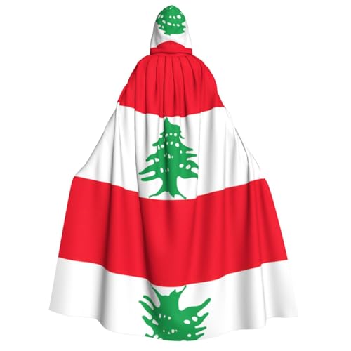 YQxwJL Kapuzenumhang mit Libanon-Flagge, Uni, für Erwachsene, Hexenumhang, Horror-Umhang, für Halloween, Cosplay-Kostüme YQxwJL Kapuzenumhang mit Libanon-Flagge, Uni, für Erwachsene, Hexenumhang, Horror-Umhang, für Halloween, Cosplay-Kostüme von YQxwJL