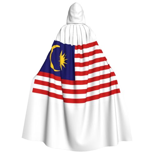 YQxwJL Kapuzenumhang mit Malaysia-Flagge, volle Länge, Halloween-Umhang, Party-Umhang, Cosplay, Party-Kostüme für Damen und Herren YQxwJL Kapuzenumhang mit Malaysia-Flagge, volle Länge, Halloween-Umhang, Party-Umhang, Cosplay, Party-Kostüme für Damen und Herren von YQxwJL
